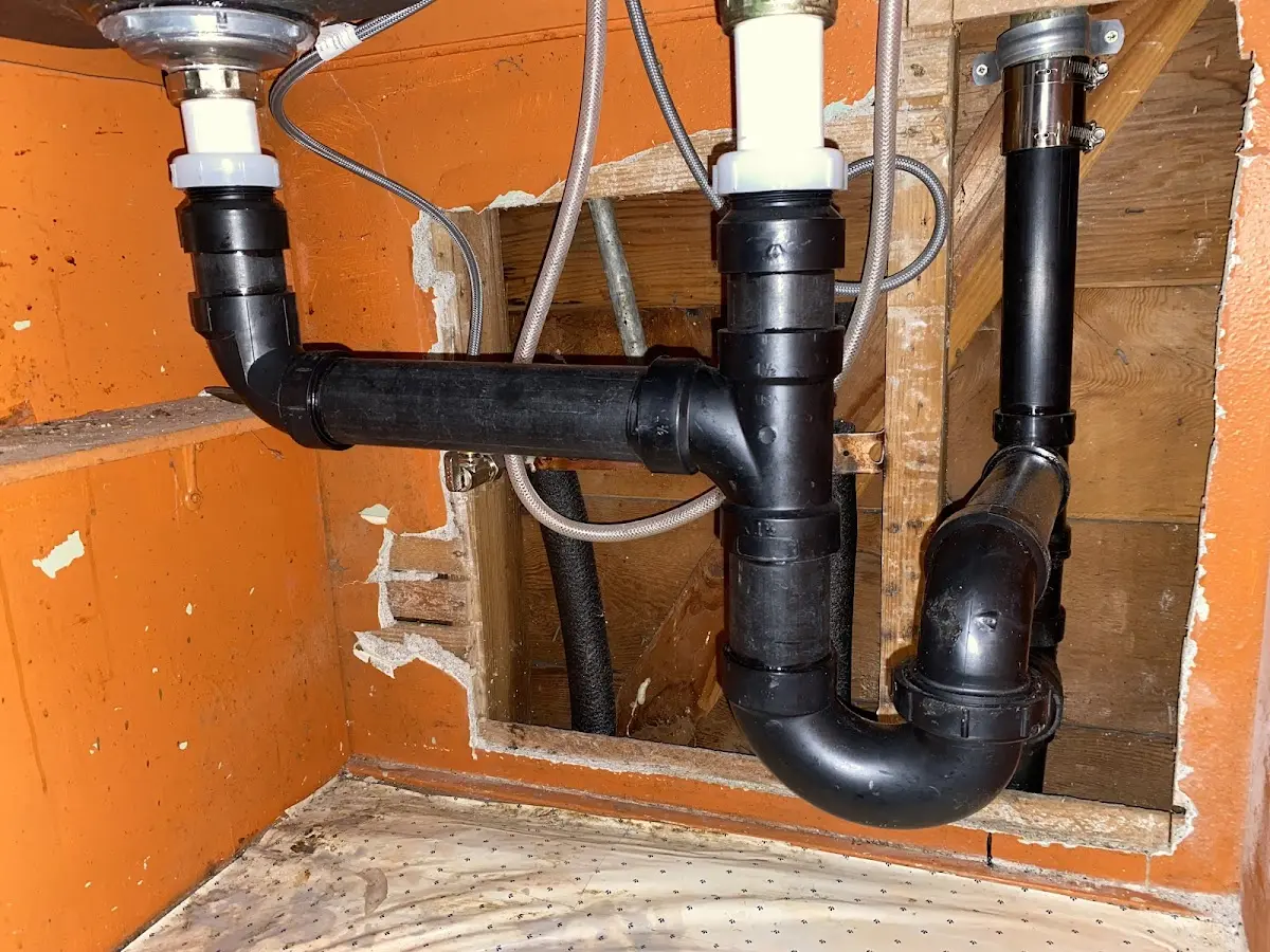 Professional Bathroom Installation equipment and tools on the job in Kalifornsky